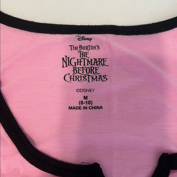 Disney szM Nightmare Before Christmas Women's Pink and Black Sleepwear Set EUC - Picture 7 of 13